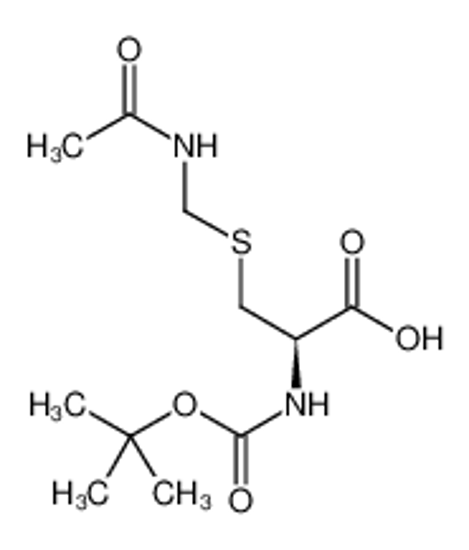 Picture of (2R)-3-(acetamidomethylsulfanyl)-2-[(2-methylpropan-2-yl)oxycarbonylamino]propanoic acid
