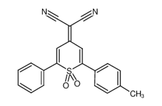 Picture of 2-[2-(4-methylphenyl)-1,1-dioxo-6-phenylthiopyran-4-ylidene]propanedinitrile