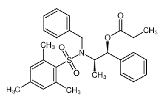 Picture of [(1S,2R)-2-[benzyl-(2,4,6-trimethylphenyl)sulfonylamino]-1-phenylpropyl] propanoate