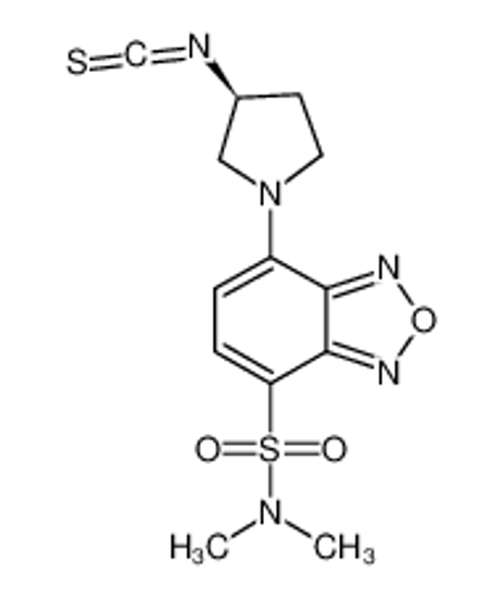 Picture of 7-[(3S)-3-isothiocyanatopyrrolidin-1-yl]-N,N-dimethyl-2,1,3-benzoxadiazole-4-sulfonamide