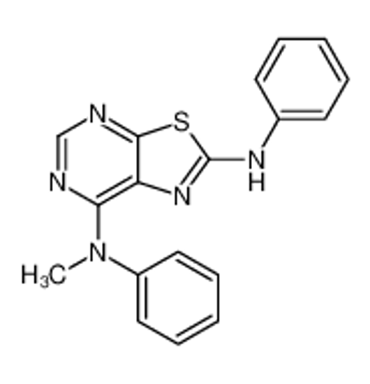 Picture of 7-N-methyl-2-N,7-N-diphenyl-[1,3]thiazolo[5,4-d]pyrimidine-2,7-diamine