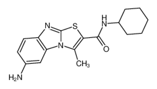 Picture of Desmethyl-YM 298198,6-Amino-N-cyclohexyl-3-methylthiazolo[3,2-a]benzimidazole-2-carboxamidehydrochloride