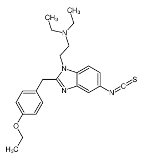 Picture of 2-[2-[(4-ethoxyphenyl)methyl]-5-isothiocyanatobenzimidazol-1-yl]-N,N-diethylethanamine