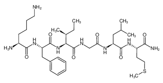 Picture of (2S)-2,6-diamino-N-[(2S)-1-[[(2S,3S)-1-[[2-[[(2S)-1-[[(2S)-1-amino-4-methylsulfanyl-1-oxobutan-2-yl]amino]-4-methyl-1-oxopentan-2-yl]amino]-2-oxoethyl]amino]-3-methyl-1-oxopentan-2-yl]amino]-1-oxo-3-phenylpropan-2-yl]hexanamide