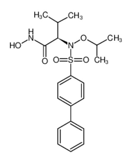 Imagem de (2R)-N-hydroxy-3-methyl-2-[(4-phenylphenyl)sulfonyl-propan-2-yloxyamino]butanamide