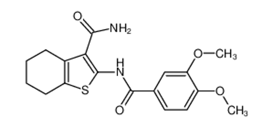 Picture of 2-(3,4-Dimethoxy-benzoylamino)-4,5,6,7-tetrahydro-benzo[b]thiophene-3-carboxylic acid amide