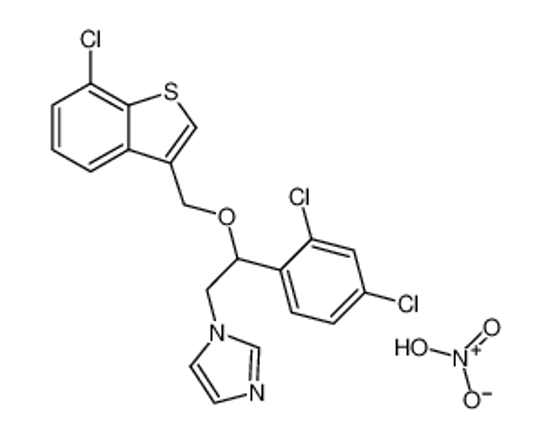 Picture of 1-[2-[(7-chloro-1-benzothiophen-3-yl)methoxy]-2-(2,4-dichlorophenyl)ethyl]imidazole,nitric acid