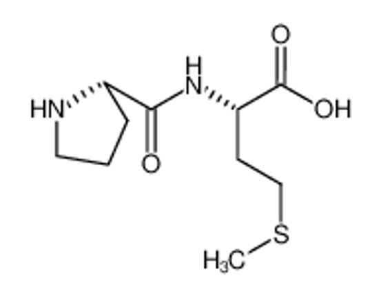 Picture of (2S)-4-methylsulfanyl-2-[[(2S)-pyrrolidine-2-carbonyl]amino]butanoic acid