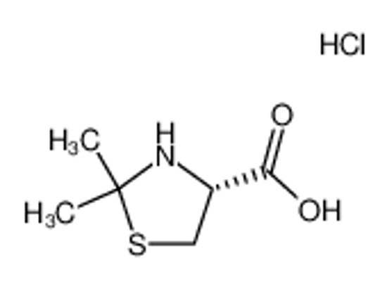 Изображение (4R)-2,2-dimethyl-1,3-thiazolidine-4-carboxylic acid,hydrochloride