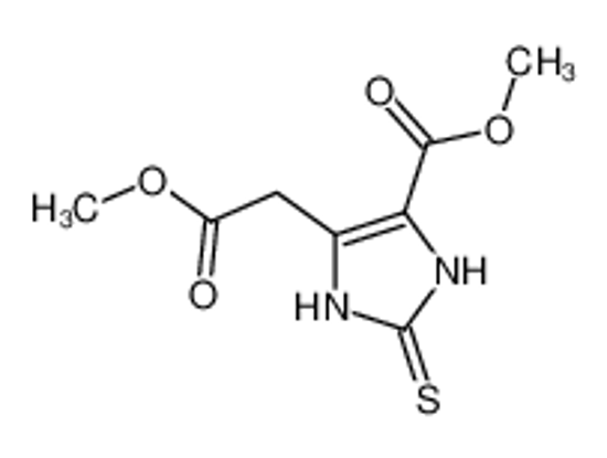 Picture of methyl 5-(2-methoxy-2-oxoethyl)-2-sulfanylidene-1,3-dihydroimidazole-4-carboxylate