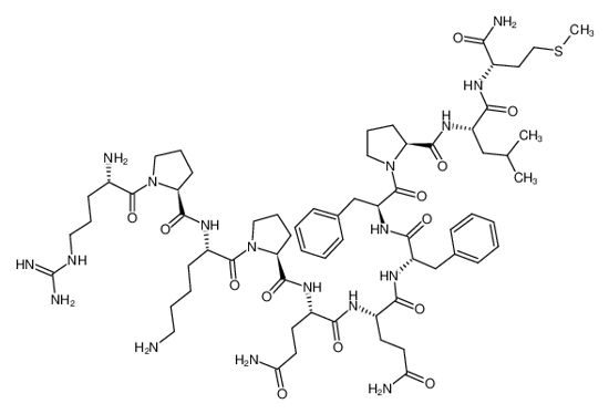 Picture of ARG-PRO-LYS-PRO-GLN-GLN-PHE-PHE-PRO-LEU-MET-NH2