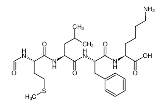 Picture of (2S)-6-amino-2-[[(2S)-2-[[(2S)-2-[[(2S)-2-formamido-4-methylsulfanylbutanoyl]amino]-4-methylpentanoyl]amino]-3-phenylpropanoyl]amino]hexanoic acid