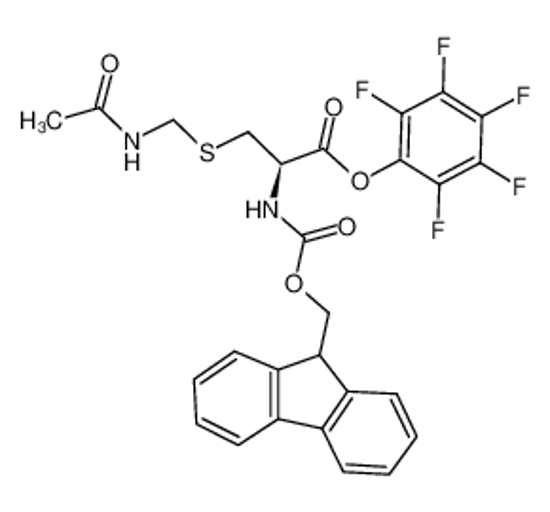 Imagem de (2,3,4,5,6-pentafluorophenyl) (2R)-3-(acetamidomethylsulfanyl)-2-(9H-fluoren-9-ylmethoxycarbonylamino)propanoate