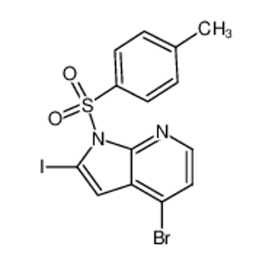 Imagem de 4-bromo-2-iodo-1-(4-methylphenyl)sulfonylpyrrolo[2,3-b]pyridine