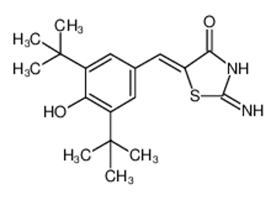 Picture of (5Z)-2-amino-5-[(3,5-ditert-butyl-4-hydroxyphenyl)methylidene]-1,3-thiazol-4-one