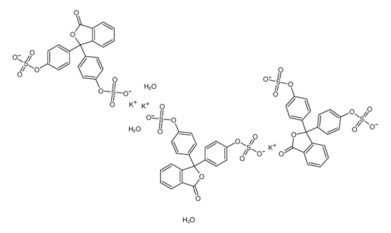 Picture of Phenolphthalein disulfate tripotassium salt trihydrate