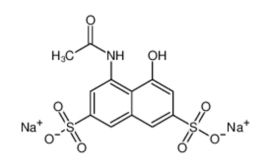 Imagem de disodium 4-(acetylamino)-5-hydroxynaphthalene-2,7-disulphonate