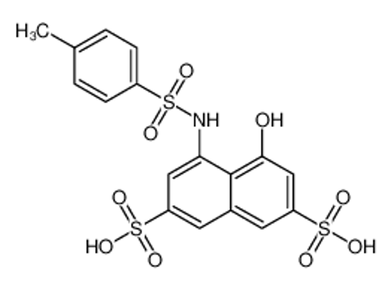 Picture of 4-hydroxy-5-[[(p-tolyl)sulphonyl]amino]naphthalene-2,7-disulphonic acid