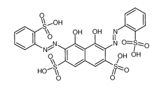 Picture of (3Z,6E)-4,5-dioxo-3,6-bis[(2-sulfophenyl)hydrazinylidene]naphthalene-2,7-disulfonic acid