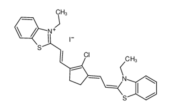 Picture of 2-[2-[2-chloro-3-[2-(3-ethyl-1,3-benzothiazol-3-ium-2-yl)ethenyl]cyclopent-2-en-1-ylidene]ethylidene]-3-ethyl-1,3-benzothiazole,iodide