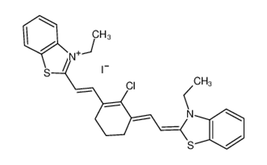 Picture of 2-[2-[2-chloro-3-[2-(3-ethyl-1,3-benzothiazol-3-ium-2-yl)ethenyl]cyclohex-2-en-1-ylidene]ethylidene]-3-ethyl-1,3-benzothiazole,iodide