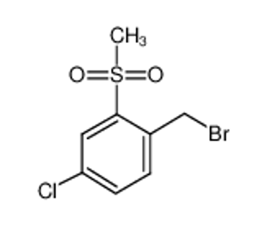 Picture of 1-(bromomethyl)-4-chloro-2-methylsulfonylbenzene