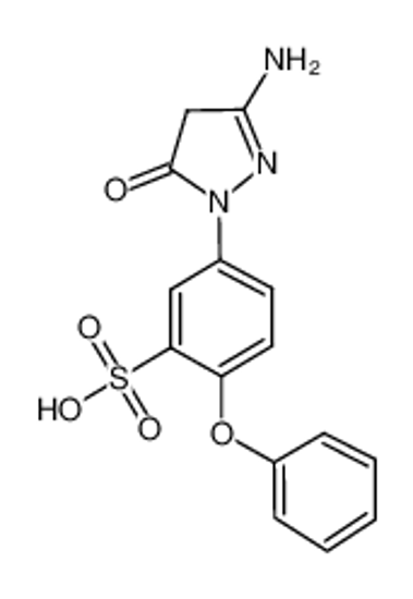 Picture of 5-(3-amino-5-oxo-4H-pyrazol-1-yl)-2-phenoxybenzenesulfonic acid