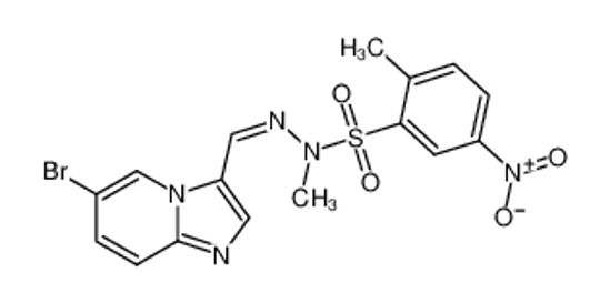 Picture of 2-Methyl-5-nitro-1-benzenesulfonic acid 2-[(6-bromoimidazo[1,2-a]pyridin-3-yl)methylene]-1-methylhydrazide
