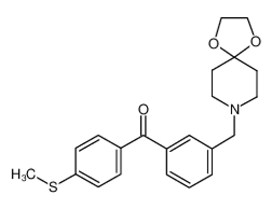 Изображение [3-(1,4-dioxa-8-azaspiro[4.5]decan-8-ylmethyl)phenyl]-(4-methylsulfanylphenyl)methanone