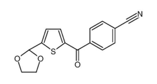 Picture of 4-[5-(1,3-dioxolan-2-yl)thiophene-2-carbonyl]benzonitrile