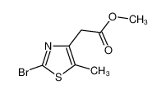Picture of methyl 2-(2-bromo-5-methyl-1,3-thiazol-4-yl)acetate