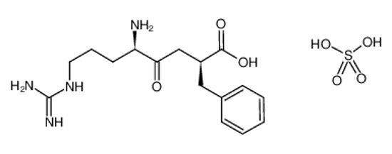 Picture of (2R,5S)-5-amino-2-benzyl-8-(diaminomethylideneamino)-4-oxooctanoic acid,sulfuric acid