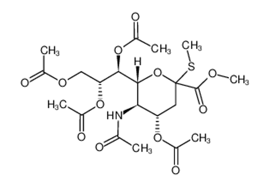 Изображение METHYL (METHYL 5-ACETAMIDO-4,7,8,9-TETRA-O-ACETYL-3,5-DIDEOXY-2-THIO-D-GLYCERO-D-GALACTO-2-NONULOPYRANOSID)ONATE