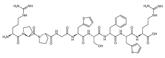 Picture of (β-(2-THIENYL)-ALA5,8,D-PHE7)-BRADYKININ