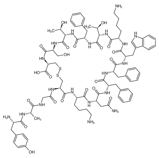 Picture of TYR-ALA-GLY-CYS-LYS-ASN-PHE-PHE-TRP-LYS-THR-PHE-THR-SER-CYS