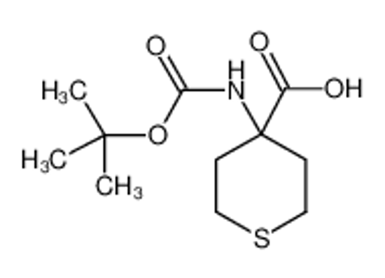Picture of 4-[(2-methylpropan-2-yl)oxycarbonylamino]thiane-4-carboxylic acid