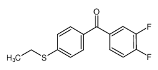 Изображение (3,4-difluorophenyl)-(4-ethylsulfanylphenyl)methanone