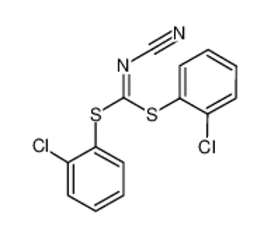 Picture of bis[(2-chlorophenyl)sulfanyl]methylidenecyanamide