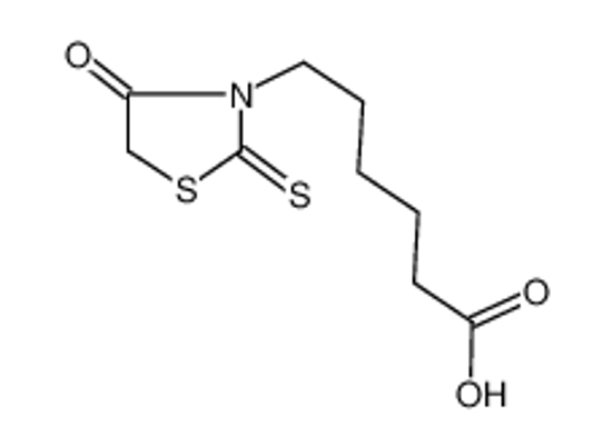 Picture of 6-(4-oxo-2-sulfanylidene-1,3-thiazolidin-3-yl)hexanoic acid