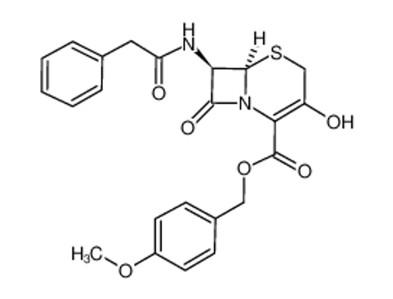 Picture of 7-PHENYLACETAMIDE-3-HYDROXY-3-CEPHEM-4-CARBOXYLIC ACID P-METHOXYBENZYL ESTER