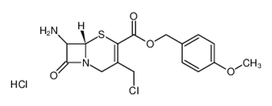 Picture of (4-methoxyphenyl)methyl (6S)-7-amino-3-(chloromethyl)-6-methyl-8-oxo-5-thia-1-azabicyclo[4.2.0]oct-3-ene-4-carboxylate,hydrochloride