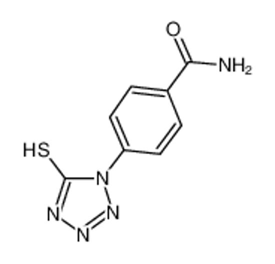 Изображение 4-(5-sulfanylidene-2H-tetrazol-1-yl)benzamide