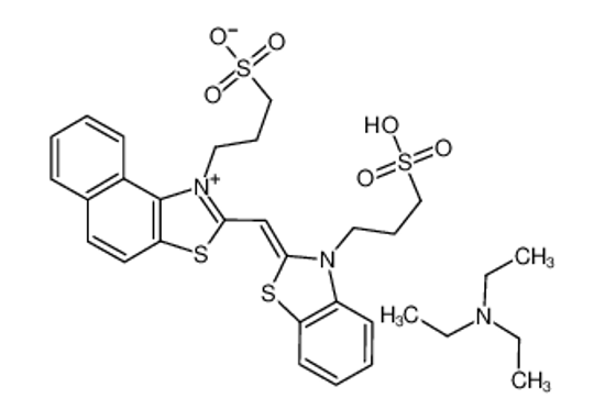Picture of 1-(3-SULFOPROPYL)-2-[[3-(3-SULFOPROPYL)-2(3H)-BENZOTHIAZOLYLIDENE]METHYL] NAPHTHO[1,2-D]THIAZOLIUM HYDROXIDE, INNER SALT, TRIETHYLAMMONIUM SALT