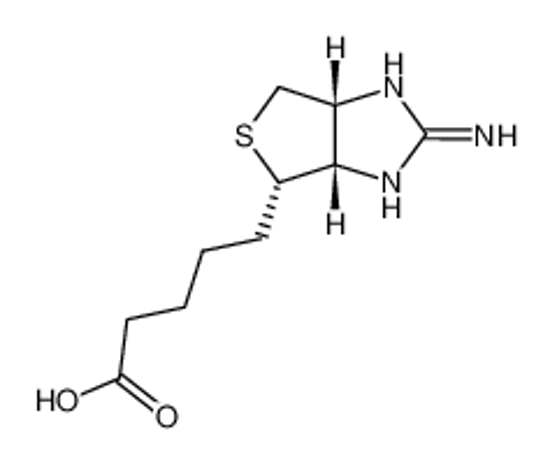 Picture of 5-[(3aS,4S,6aR)-2-amino-3a,4,6,6a-tetrahydro-1H-thieno[3,4-d]imidazol-4-yl]pentanoic acid