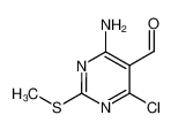 Imagem de 4-amino-6-chloro-2-methylsulfanylpyrimidine-5-carbaldehyde