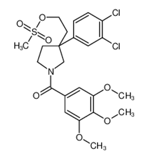 Изображение [3-(3,4-dichlorophenyl)-3-(2-hydroxyethyl)pyrrolidin-1-yl]-(3,4,5-trimethoxyphenyl)methanone,methanesulfonic acid