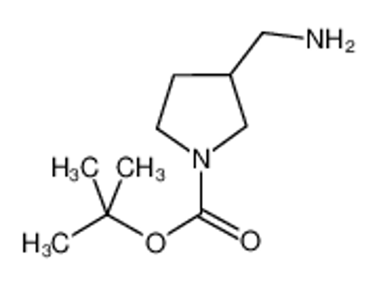 Picture of tert-butyl 3-(aminomethyl)pyrrolidine-1-carboxylate