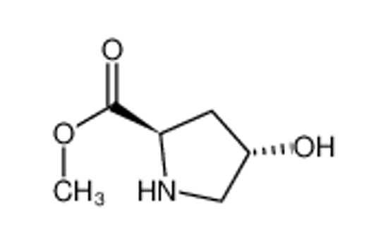 Picture of D-Proline, 4-hydroxy-, methyl ester, (4S)