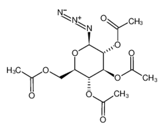 Imagem de 1-AZIDO-2,3,4,6-TETRA-O-ACETYL-β-D-GLUCOSE