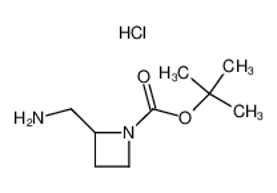 Picture of 2-AMINOMETHYL-AZETIDINE-1-CARBOXYLIC ACID TERT-BUTYL ESTER HYDROCHLORIDE